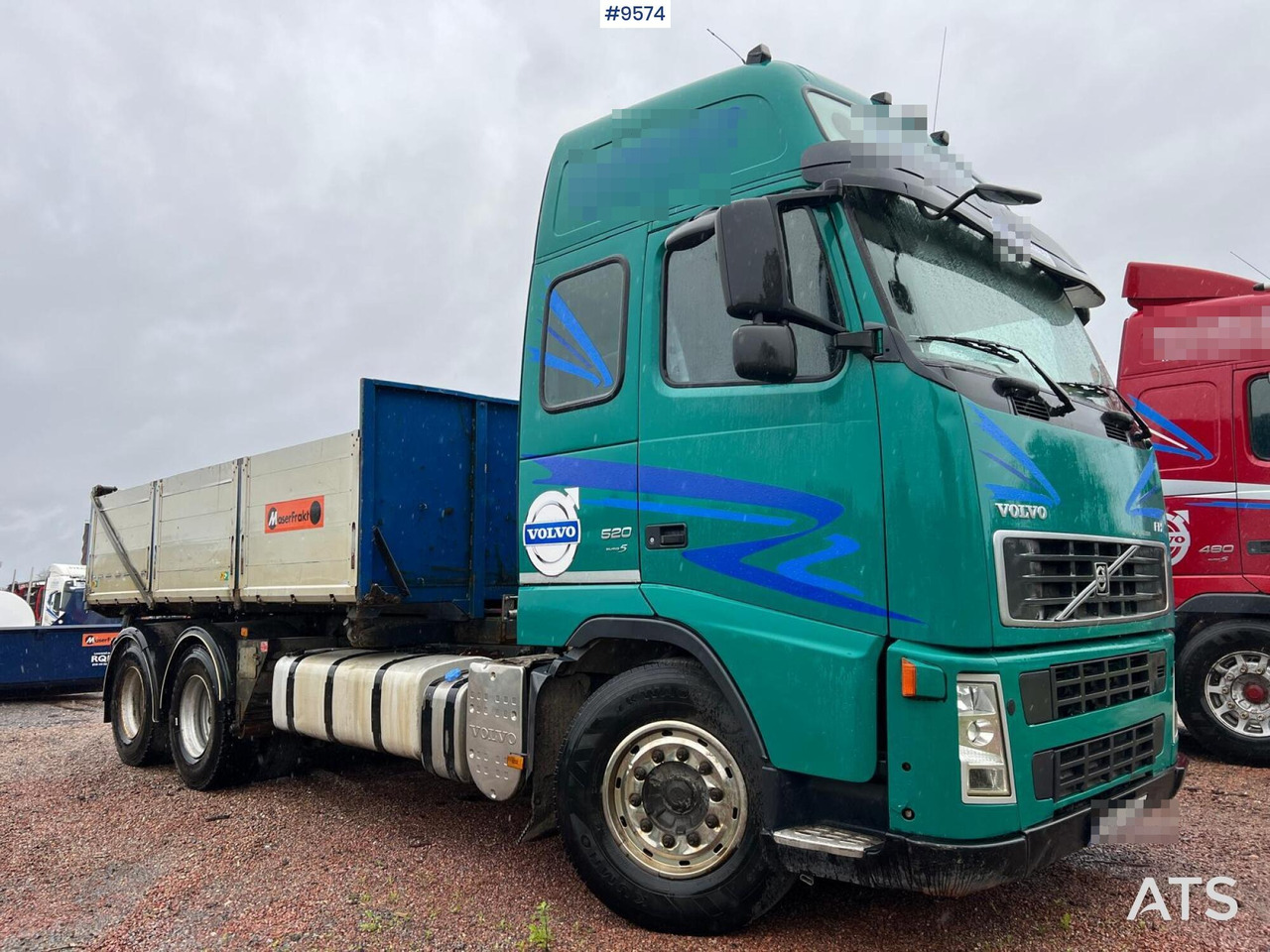 Volvo FH 520 6X4 Quick lock with flatbed - Tovornjak s kesonom: slika 2 Volvo FH 520 6X4 Quick lock with flatbed - Tovornjak s kesonom: slika 2