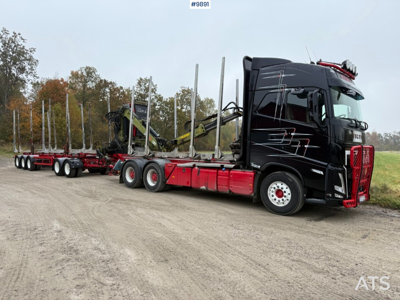 Volvo FH64 R Timber truck, trailer and crane - Tovornjak za prevoz lesa, Tovornjak z dvigalom: slika 1 Volvo FH64 R Timber truck, trailer and crane - Tovornjak za prevoz lesa, Tovornjak z dvigalom: slika 1