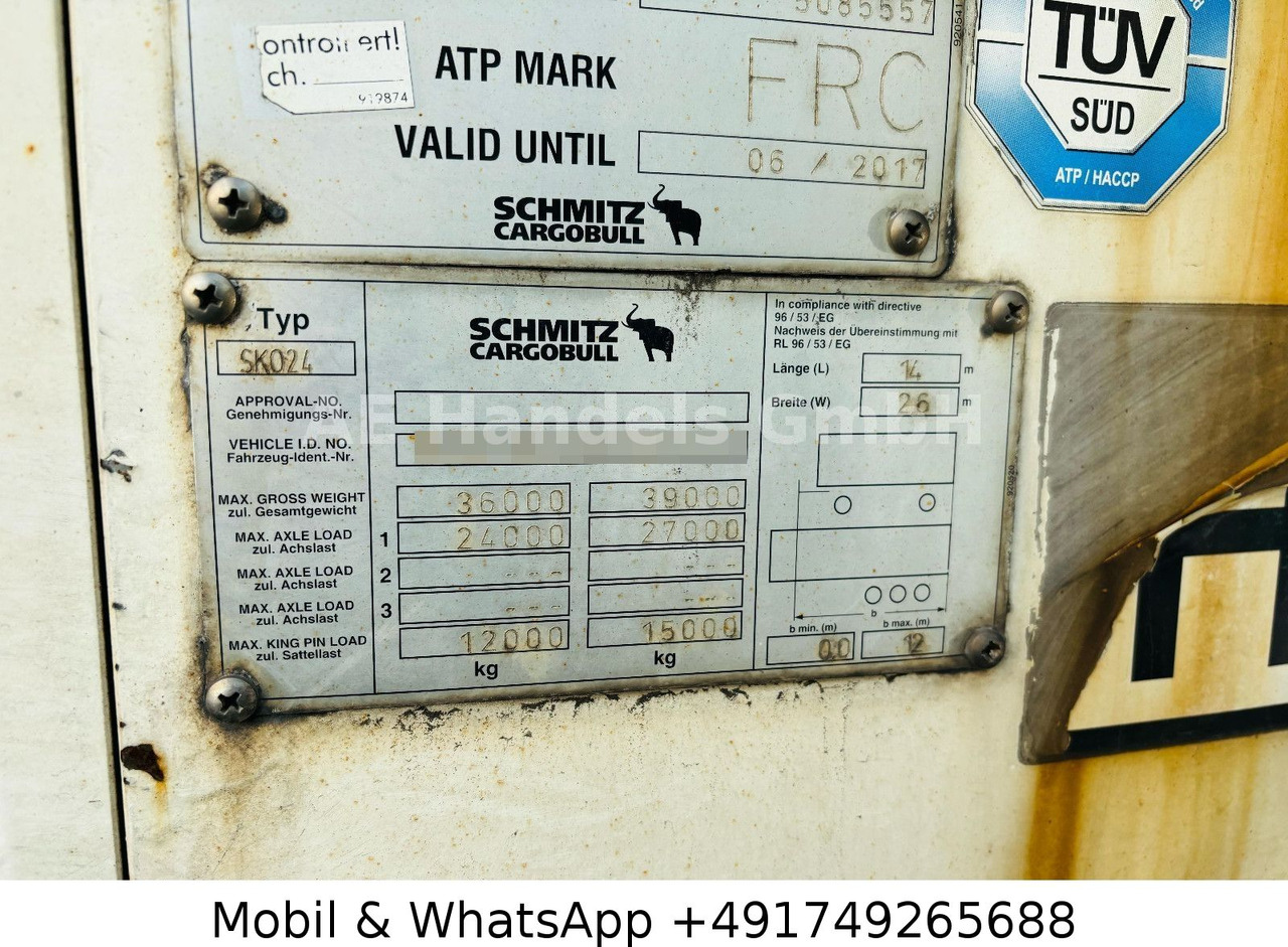 Nov Polprikolica hladilnik Schmitz Cargobull SKO 24/13.4 FP60 Cool *ThermoKing-SLX400/+-30° Schmitz Cargobull SKO 24/13.4 FP60 Cool *ThermoKing-SLX400/+-30°: slika 19