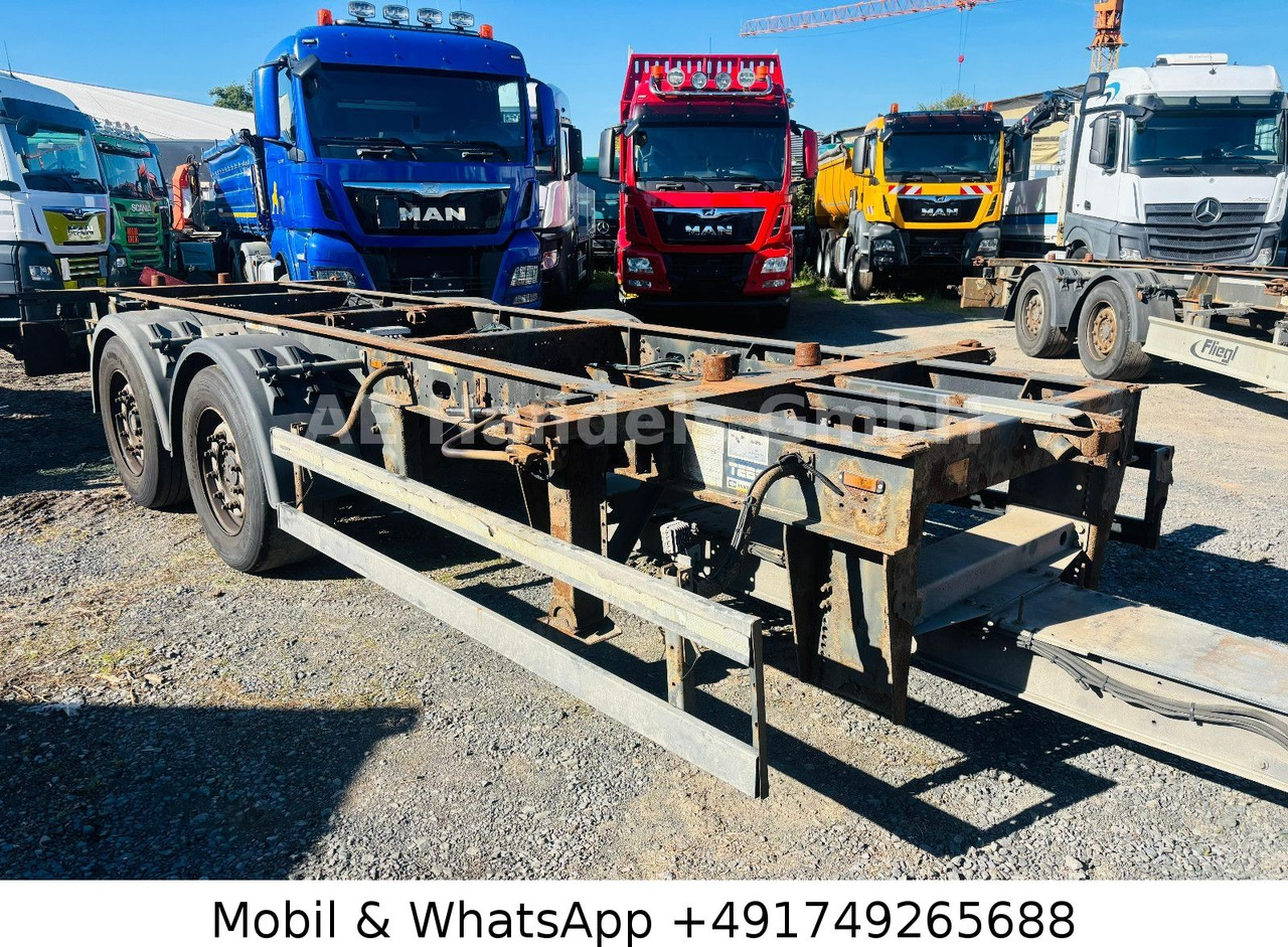 Schmitz Cargobull ZWF 18/L Tandem BDF Tiefgekoppelt*Scheibenbremse - Prikolica šasija: slika 1 Schmitz Cargobull ZWF 18/L Tandem BDF Tiefgekoppelt*Scheibenbremse - Prikolica šasija: slika 1
