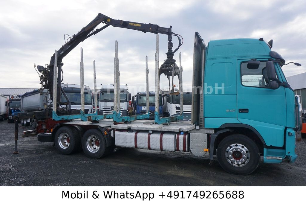 Volvo FH 540 Globe BL 6x4 Hiab 115z-80 *VEB+/AHK - Tovornjak za prevoz lesa, Tovornjak z dvigalom: slika 5 Volvo FH 540 Globe BL 6x4 Hiab 115z-80 *VEB+/AHK - Tovornjak za prevoz lesa, Tovornjak z dvigalom: slika 5