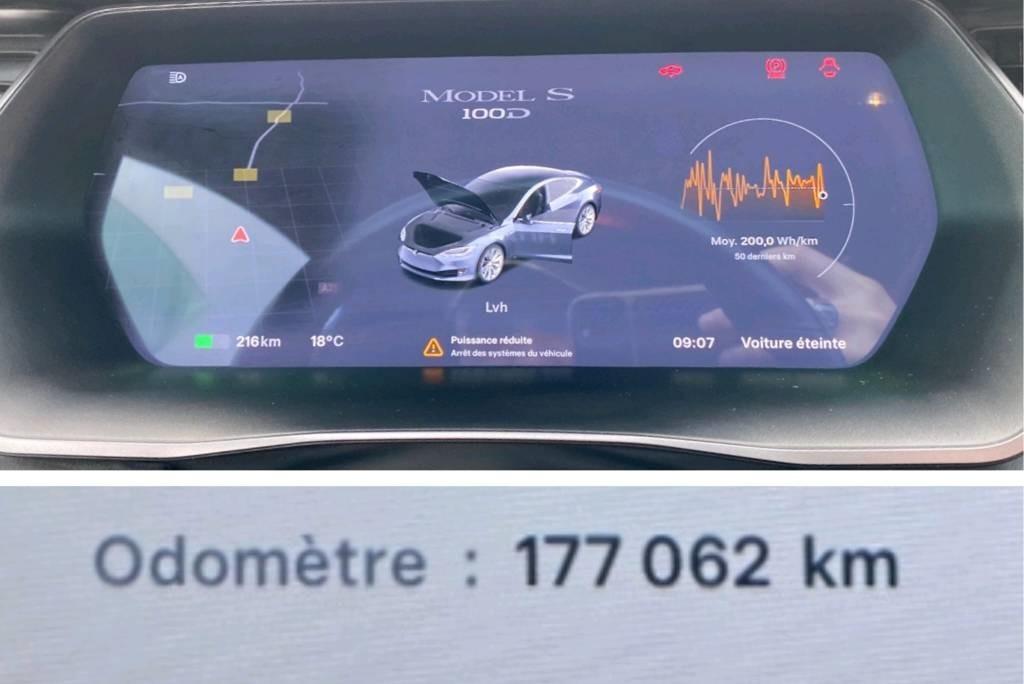 Avtomobil Tesla MODEL S 100D Carte Grise Française endommagée: slika 8