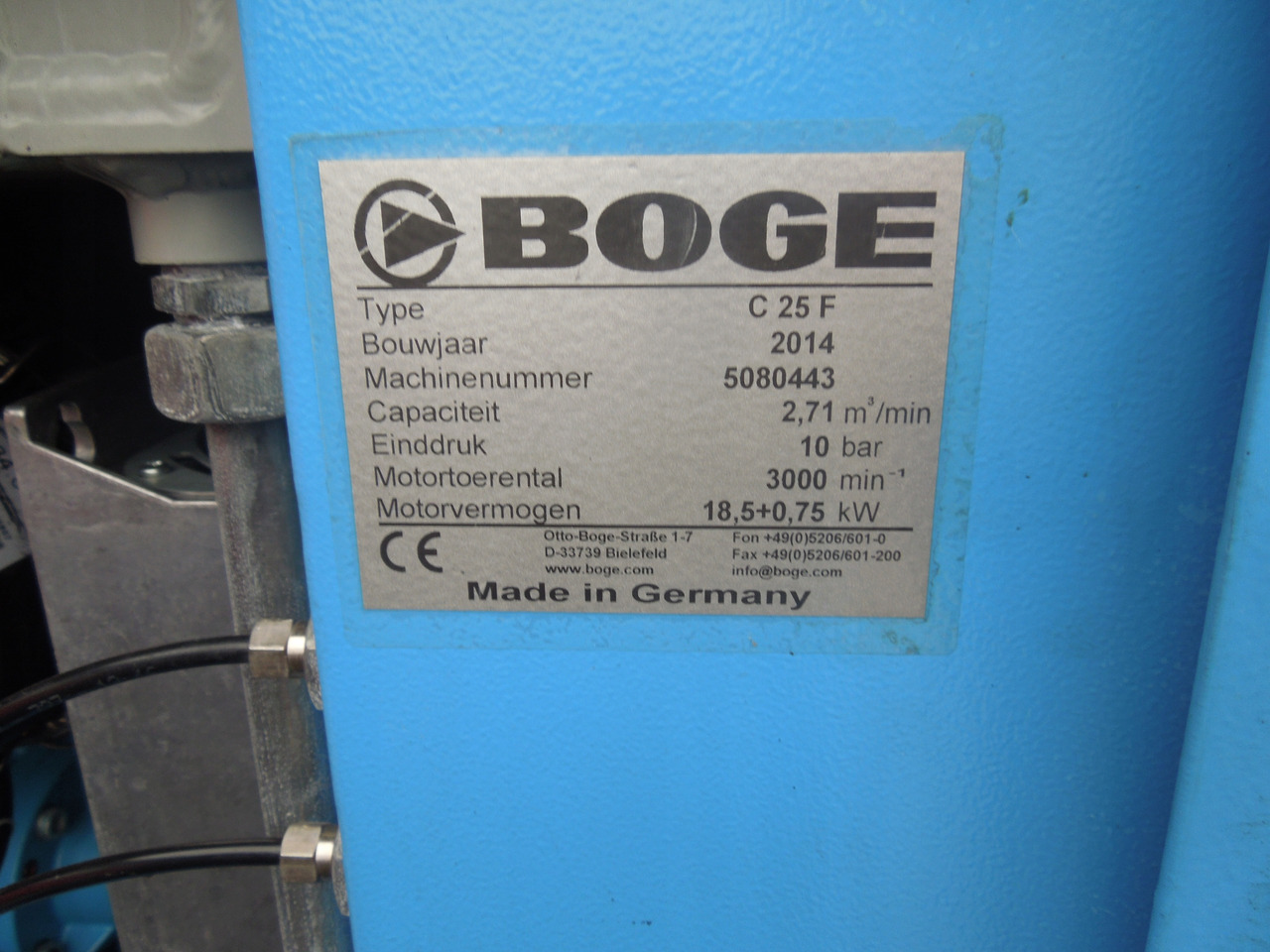 BOGE C25F - Zračni kompresor: slika 3 BOGE C25F - Zračni kompresor: slika 3