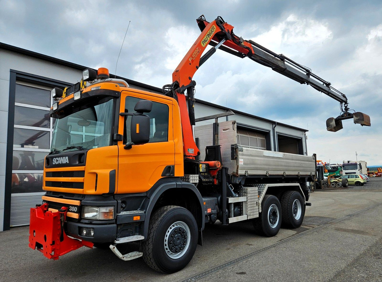 Scania P114 380 6x4-4 Palfinger PK12502 Kran Funk - Tovornjak prekucnik, Tovornjak z dvigalom: slika 1 Scania P114 380 6x4-4 Palfinger PK12502 Kran Funk - Tovornjak prekucnik, Tovornjak z dvigalom: slika 1