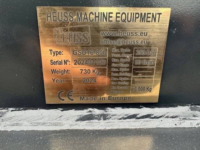 Overige NEW Heuss Grijper CW30 800mm Nieuw 2024 Grab - Grabež: slika 4 Overige NEW Heuss Grijper CW30 800mm Nieuw 2024 Grab - Grabež: slika 4
