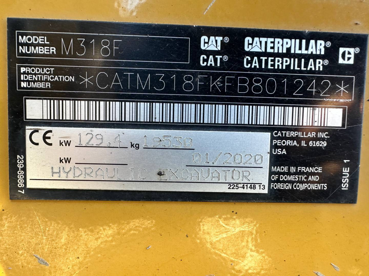 Kolesni nakladalec CAT M318F: slika 6