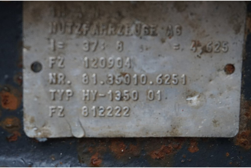 MAN HY-1350-01 37/8 - Zadnja os za Tovornjak: slika 4 MAN HY-1350-01 37/8 - Zadnja os za Tovornjak: slika 4