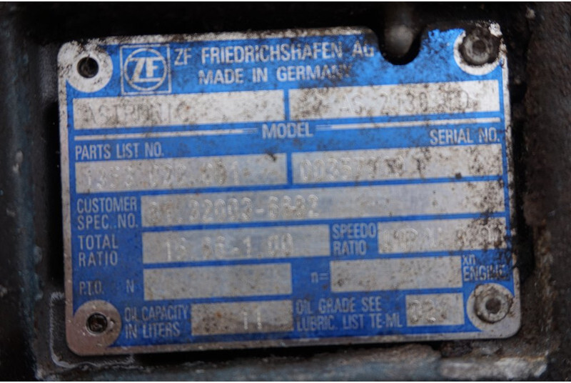 ZF 12AS2130DD TGA 81.32003-6882 - Menjalnik za Tovornjak: slika 5 ZF 12AS2130DD TGA 81.32003-6882 - Menjalnik za Tovornjak: slika 5