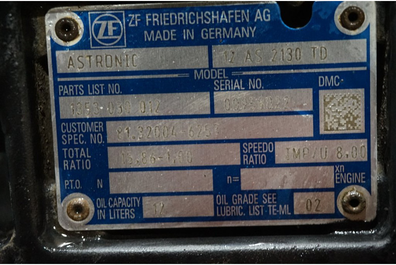 ZF 12AS2130DD TGS 81.32004-6257 - Menjalnik za Tovornjak: slika 5 ZF 12AS2130DD TGS 81.32004-6257 - Menjalnik za Tovornjak: slika 5