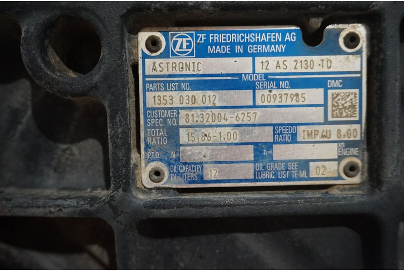 ZF 12AS2130DD TGS 81.32004-6257 - Menjalnik za Tovornjak: slika 5 ZF 12AS2130DD TGS 81.32004-6257 - Menjalnik za Tovornjak: slika 5