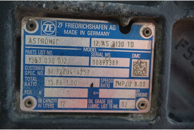 ZF 12AS2130TDM12 - Menjalnik za Tovornjak: slika 5 ZF 12AS2130TDM12 - Menjalnik za Tovornjak: slika 5