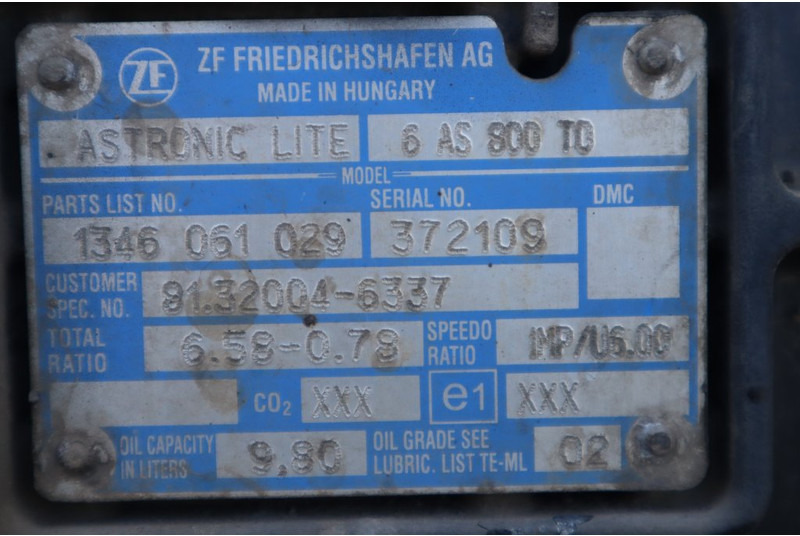 ZF 6AS800TO TGL EURO6 81.32004-6337 - Menjalnik za Tovornjak: slika 5 ZF 6AS800TO TGL EURO6 81.32004-6337 - Menjalnik za Tovornjak: slika 5