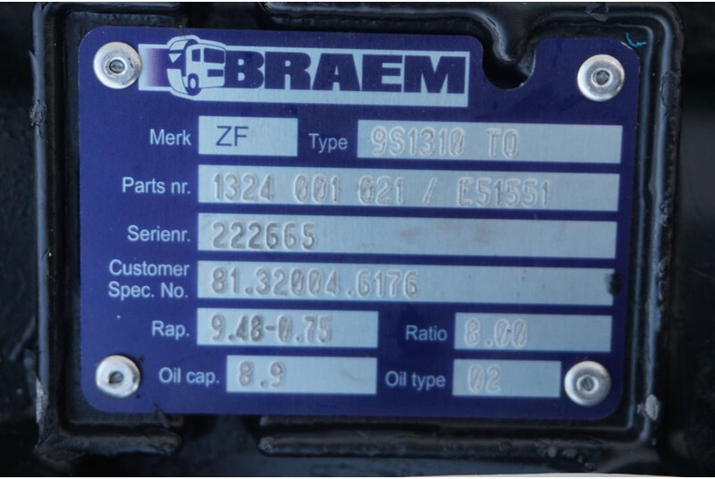 ZF 9S131OD TG-L - Menjalnik za Tovornjak: slika 5 ZF 9S131OD TG-L - Menjalnik za Tovornjak: slika 5