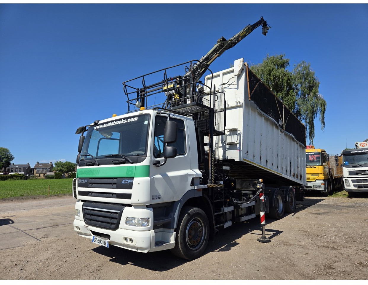 DAF CF85.410 6x2 steering axle lenk Tipper Crane HIAB J1320Z - Tovornjak prekucnik, Tovornjak z dvigalom: slika 1 DAF CF85.410 6x2 steering axle lenk Tipper Crane HIAB J1320Z - Tovornjak prekucnik, Tovornjak z dvigalom: slika 1