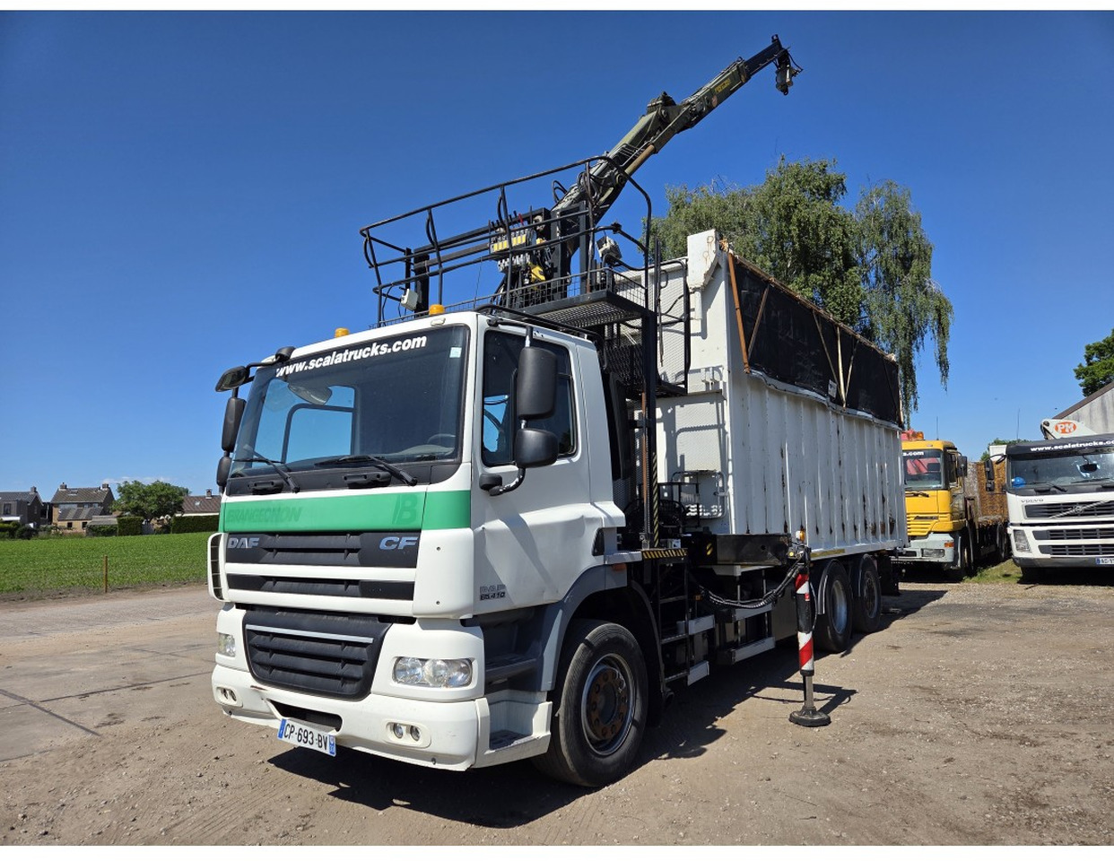 Tovornjak prekucnik, Tovornjak z dvigalom DAF CF85.410 6x2 steering axle lenk Tipper Crane HIAB J1320Z: slika 6