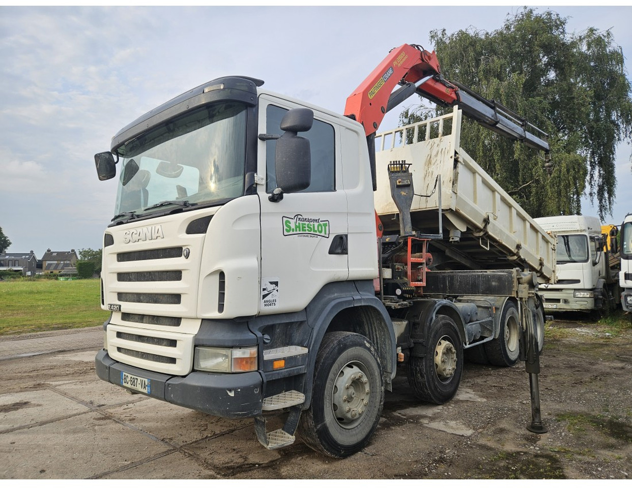 Scania R420 8x4 Tipper Crane Palfinger 23500 - Tovornjak prekucnik, Tovornjak z dvigalom: slika 1 Scania R420 8x4 Tipper Crane Palfinger 23500 - Tovornjak prekucnik, Tovornjak z dvigalom: slika 1