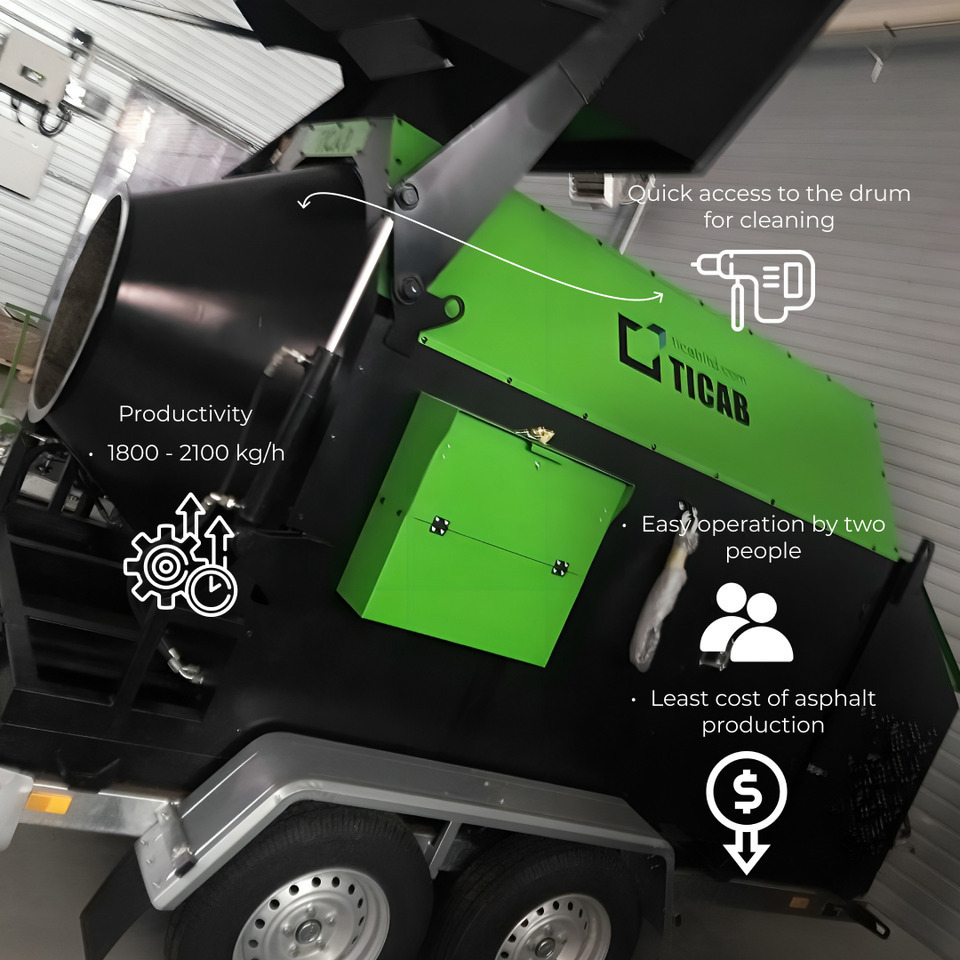 TICAB New Mini-asphalt plant, Asphalt Recycler, Manufacturer, 2.0 t per hour - Asfaltna baza: slika 4 TICAB New Mini-asphalt plant, Asphalt Recycler, Manufacturer, 2.0 t per hour - Asfaltna baza: slika 4