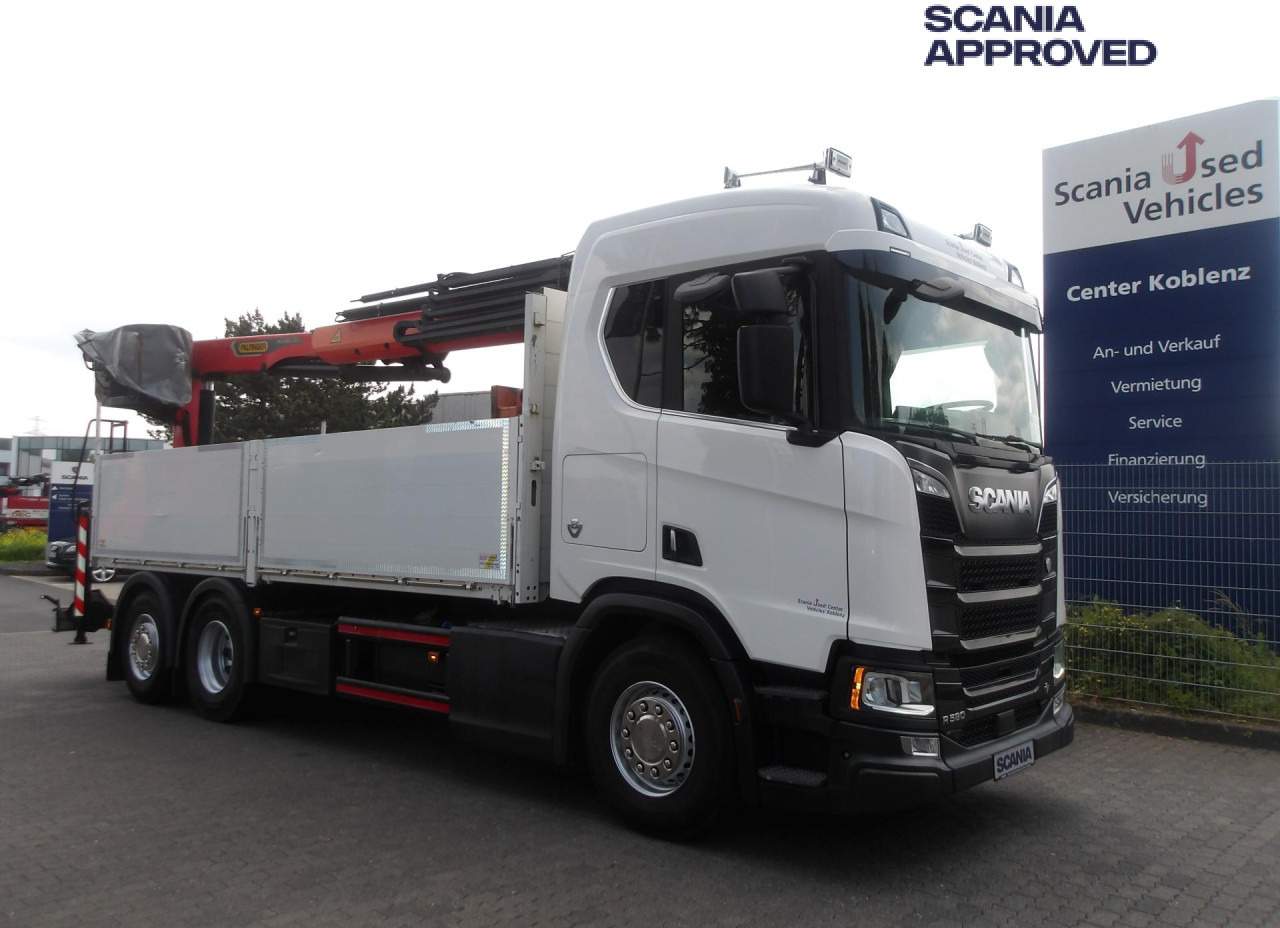 SCANIA R580 - 6x2*4 - V8 - PALFINGER PK 23.001L TEC3 - Tovornjak s kesonom, Tovornjak z dvigalom: slika 1 SCANIA R580 - 6x2*4 - V8 - PALFINGER PK 23.001L TEC3 - Tovornjak s kesonom, Tovornjak z dvigalom: slika 1