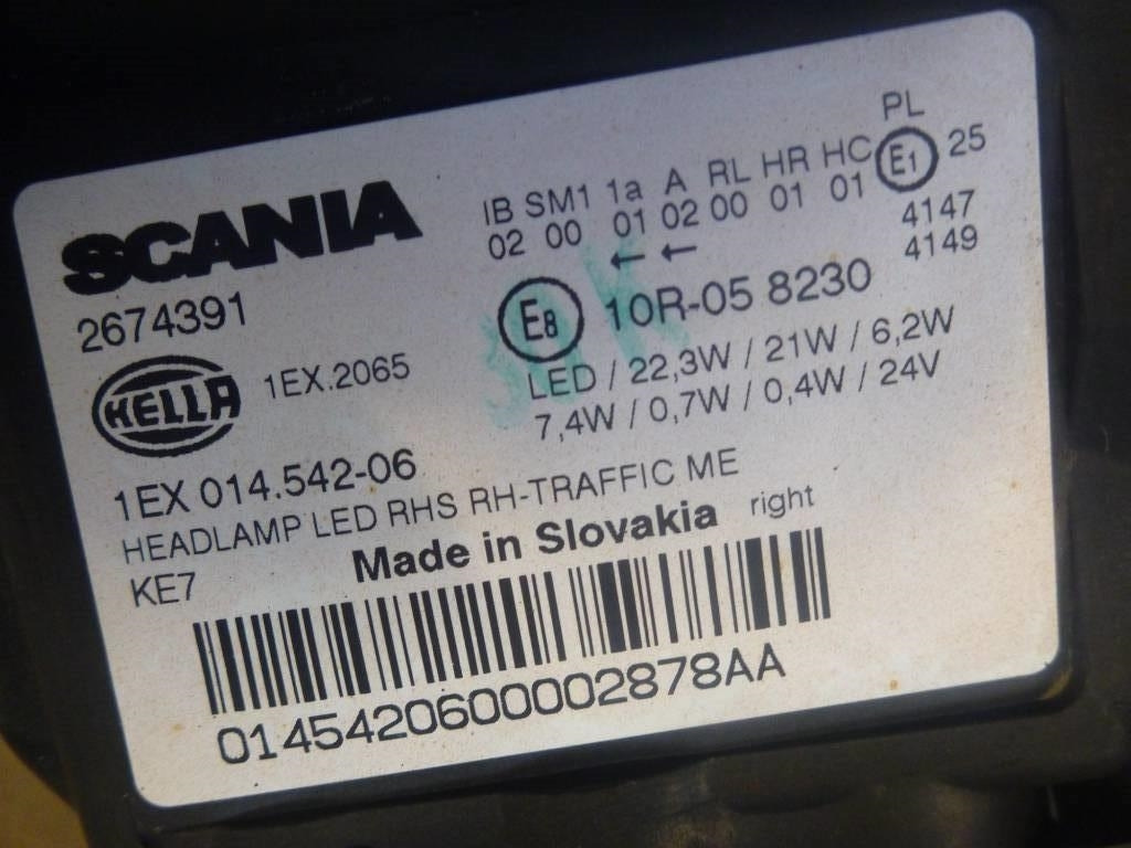 Scania Nextgen Strålkastare, 3148186 - Električni sistem za Tovornjak: slika 3 Scania Nextgen Strålkastare, 3148186 - Električni sistem za Tovornjak: slika 3