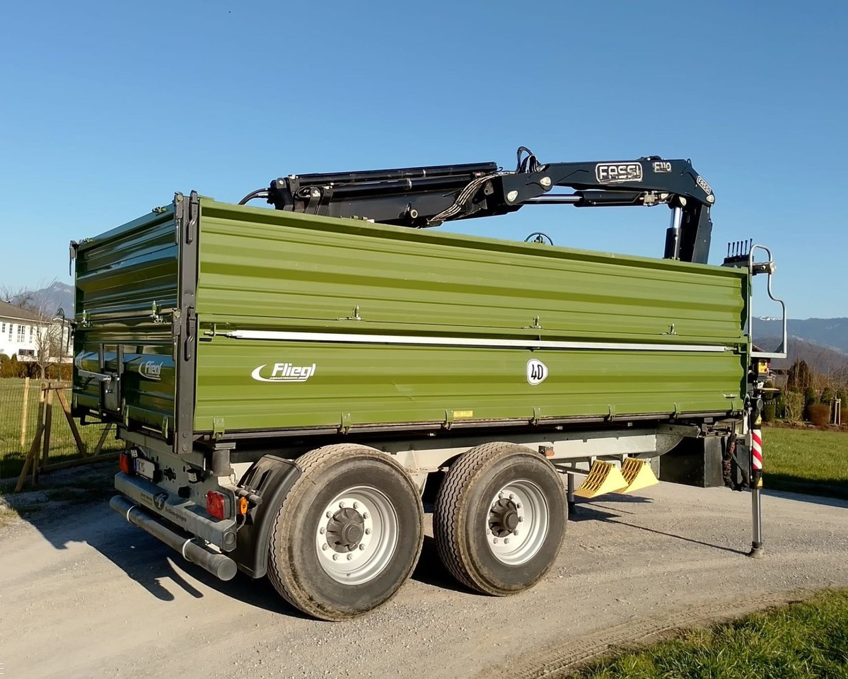 Fliegl TDK160, Agraranhänger, Fassi F110, EU Papiere - Kiper prikolica: slika 3 Fliegl TDK160, Agraranhänger, Fassi F110, EU Papiere - Kiper prikolica: slika 3