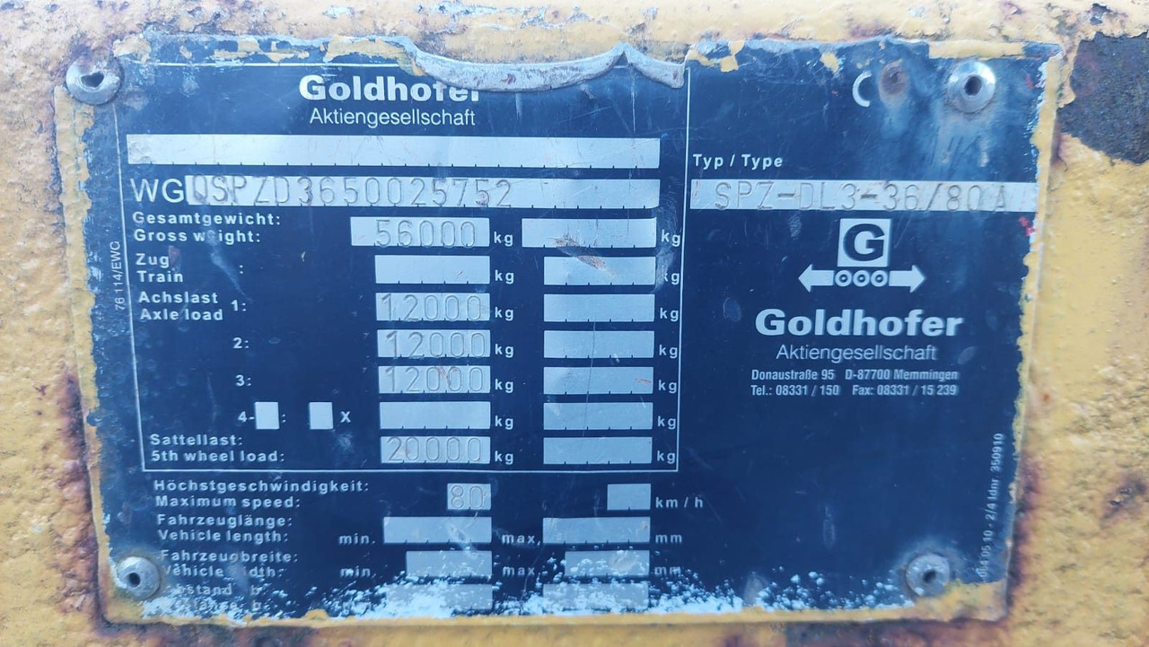 Goldhofer SPZ DL 3-36/80A, 56ton Goldhofer SPZ DL 3-36/80A, 56ton, 3m teleskop lizing Goldhofer SPZ DL 3-36/80A, 56ton Goldhofer SPZ DL 3-36/80A, 56ton, 3m teleskop: slika 14