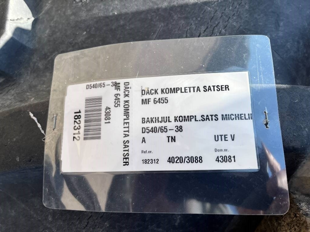 Michelin 540/65R38 till Massey Ferguson 6255 - Guma za Kmetijski stroj: slika 2 Michelin 540/65R38 till Massey Ferguson 6255 - Guma za Kmetijski stroj: slika 2