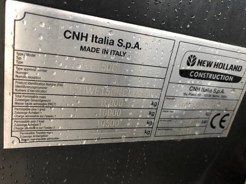 New Holland WE 150C Dismantled: only spare parts - Bager na kolesih: slika 3 New Holland WE 150C Dismantled: only spare parts - Bager na kolesih: slika 3