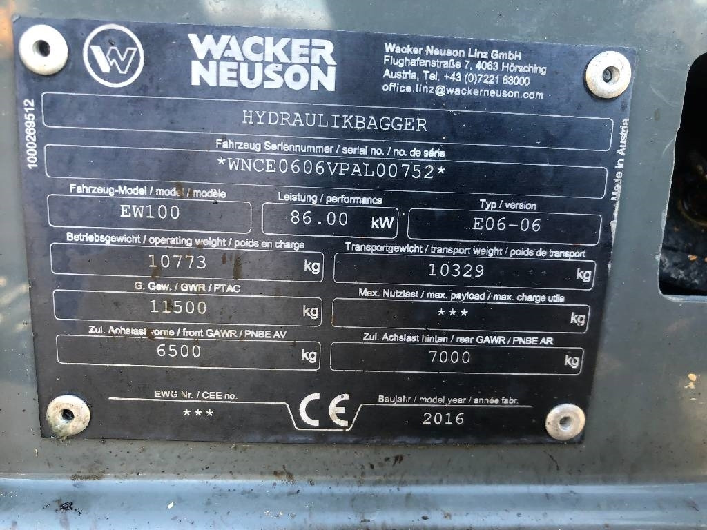 Wacker Neuson EW100 Dismantled: only spare parts - Bager na kolesih: slika 5 Wacker Neuson EW100 Dismantled: only spare parts - Bager na kolesih: slika 5