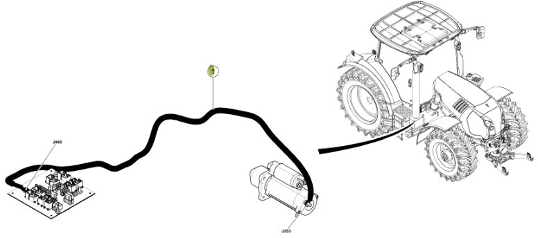 Claas Arion 550-520 650-620 - kabel wiązka elektryczna 0021503002 - Kabli/ Žični kabel za Traktor: slika 4 Claas Arion 550-520 650-620 - kabel wiązka elektryczna 0021503002 - Kabli/ Žični kabel za Traktor: slika 4