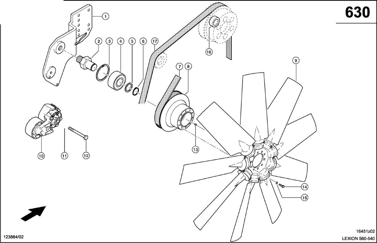 Claas Lexion 560 ROTOR 0006683801 (Napęd wentylatora) - Ventilator za Kombajn harvester: slika 1 Claas Lexion 560 ROTOR 0006683801 (Napęd wentylatora) - Ventilator za Kombajn harvester: slika 1