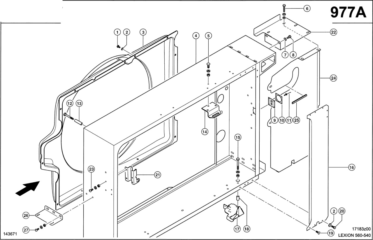 Claas Lexion 560 SZYB POWIETRZA 0007969921 (Szyb powietrza; cat c13) - Sistem za dovod zraka za Kombajn harvester: slika 1 Claas Lexion 560 SZYB POWIETRZA 0007969921 (Szyb powietrza; cat c13) - Sistem za dovod zraka za Kombajn harvester: slika 1