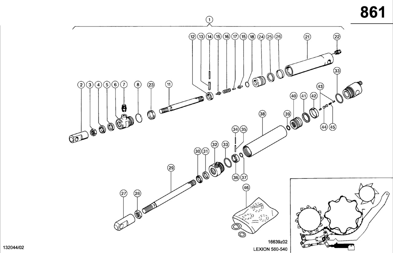 Claas Lexion 560 TŁOCZYSKO 0000876190 (Siłownik hydr. przestawianie klepiska, lewa) - Hidravlični cilinder za Kmetijski stroj: slika 1 Claas Lexion 560 TŁOCZYSKO 0000876190 (Siłownik hydr. przestawianie klepiska, lewa) - Hidravlični cilinder za Kmetijski stroj: slika 1