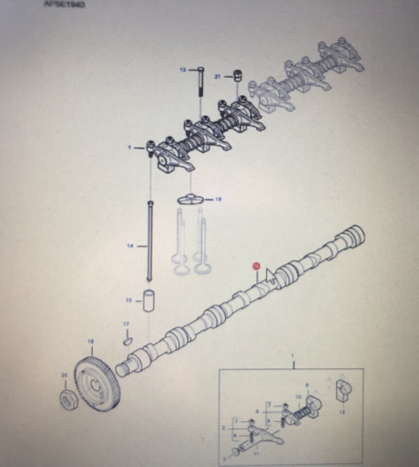 FENDT V837069101/Fendt wałek rozrządu/Fendt 6335 C - Odmična gred za Kmetijski stroj: slika 1 FENDT V837069101/Fendt wałek rozrządu/Fendt 6335 C - Odmična gred za Kmetijski stroj: slika 1