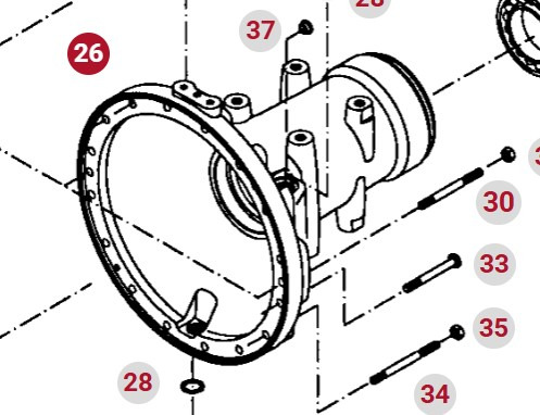 Fendt 414 415 Vario Obudowa Tylnej Osi Zwolnicy 404150150010 - Bočni reduktor za Kmetijski stroj: slika 1 Fendt 414 415 Vario Obudowa Tylnej Osi Zwolnicy 404150150010 - Bočni reduktor za Kmetijski stroj: slika 1