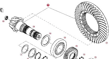 Fendt 414 415 Vario Zestaw Koła Koronowego G404100410013 404100410013 - Diferencialni menjalnik za Kmetijski stroj: slika 1 Fendt 414 415 Vario Zestaw Koła Koronowego G404100410013 404100410013 - Diferencialni menjalnik za Kmetijski stroj: slika 1