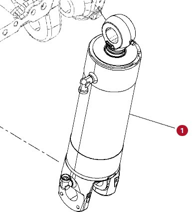 Fendt 930 933 936 942 GEN 7 Siłownik Hydrauliczny Tylnego TUZ CZĘŚCI H218PB400102A - Hidravlični cilinder za Kmetijski stroj: slika 1 Fendt 930 933 936 942 GEN 7 Siłownik Hydrauliczny Tylnego TUZ CZĘŚCI H218PB400102A - Hidravlični cilinder za Kmetijski stroj: slika 1