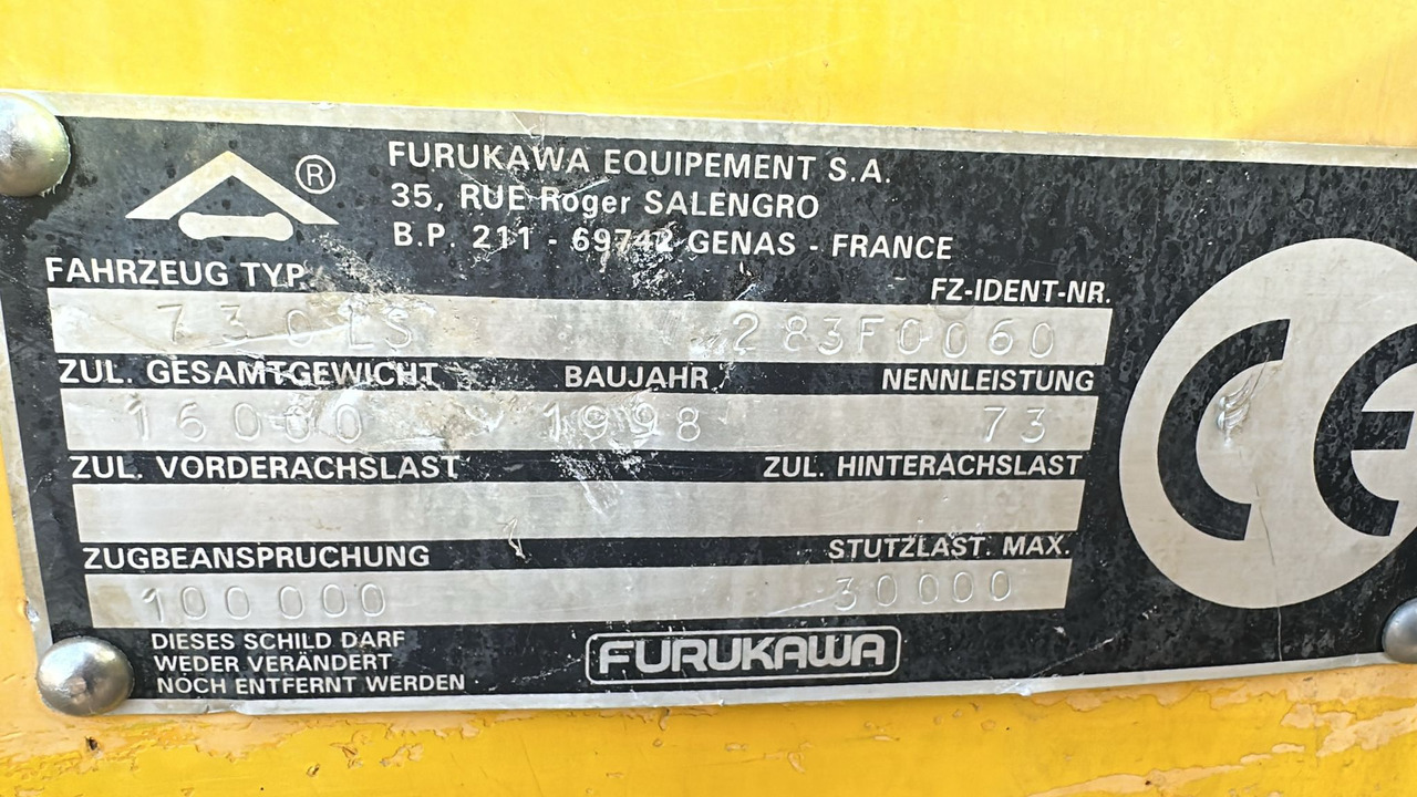 Furukawa 730 LS - Bager goseničar: slika 5 Furukawa 730 LS - Bager goseničar: slika 5