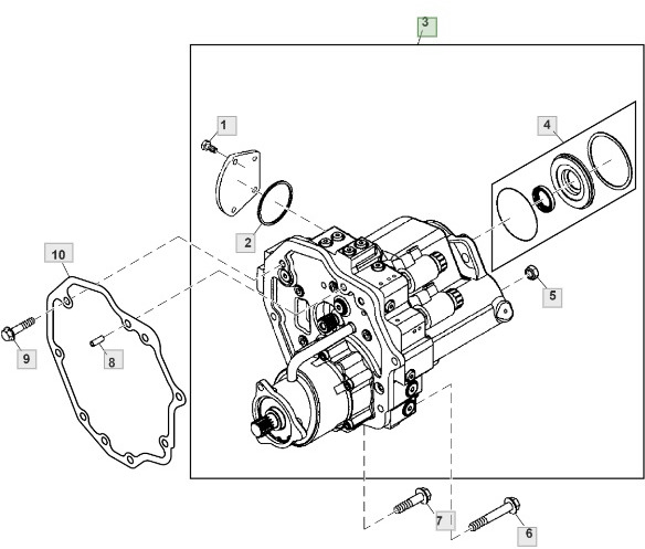 John Deere 3120 3320 3520 3720 - hydrostat silnik hydrostatyczny LVA15190 - Hidravlični motor za Kmetijski stroj: slika 1 John Deere 3120 3320 3520 3720 - hydrostat silnik hydrostatyczny LVA15190 - Hidravlični motor za Kmetijski stroj: slika 1