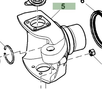 John Deere 7830 Jarzmo Przegub Zwrotnica Przekładnia Prawa R155627 - Premnik za Kmetijski stroj: slika 1 John Deere 7830 Jarzmo Przegub Zwrotnica Przekładnia Prawa R155627 - Premnik za Kmetijski stroj: slika 1
