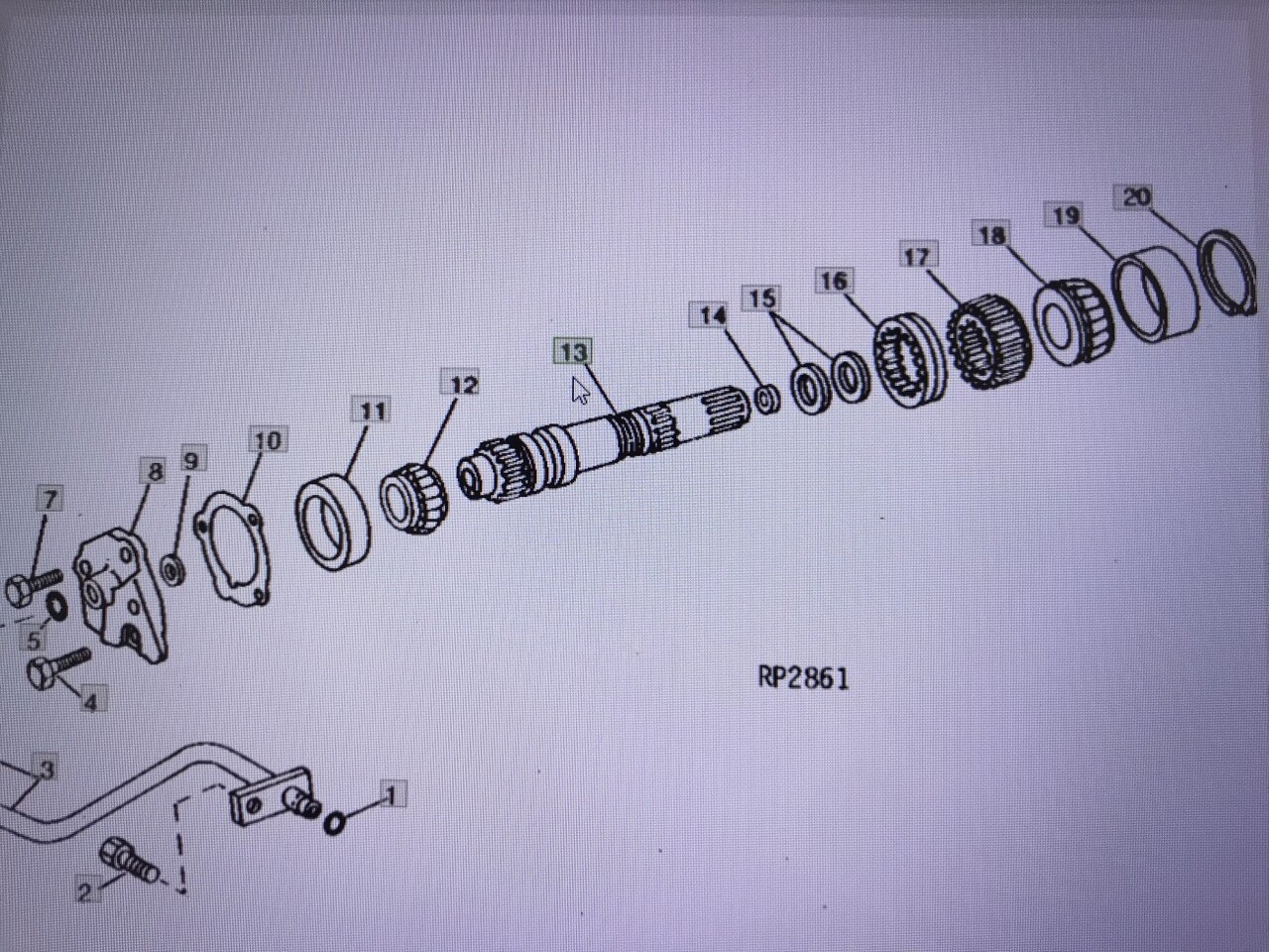 John Deere R119550/wał/John Deere 4555/4755/4955 - Menjalnik in deli za Kmetijski stroj: slika 1 John Deere R119550/wał/John Deere 4555/4755/4955 - Menjalnik in deli za Kmetijski stroj: slika 1