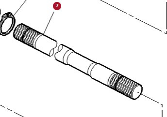 Massey Ferguson 6497 6499 Wał Odbioru Mocy WOM 3790868M1 - Polosovina za Kmetijski stroj: slika 1 Massey Ferguson 6497 6499 Wał Odbioru Mocy WOM 3790868M1 - Polosovina za Kmetijski stroj: slika 1