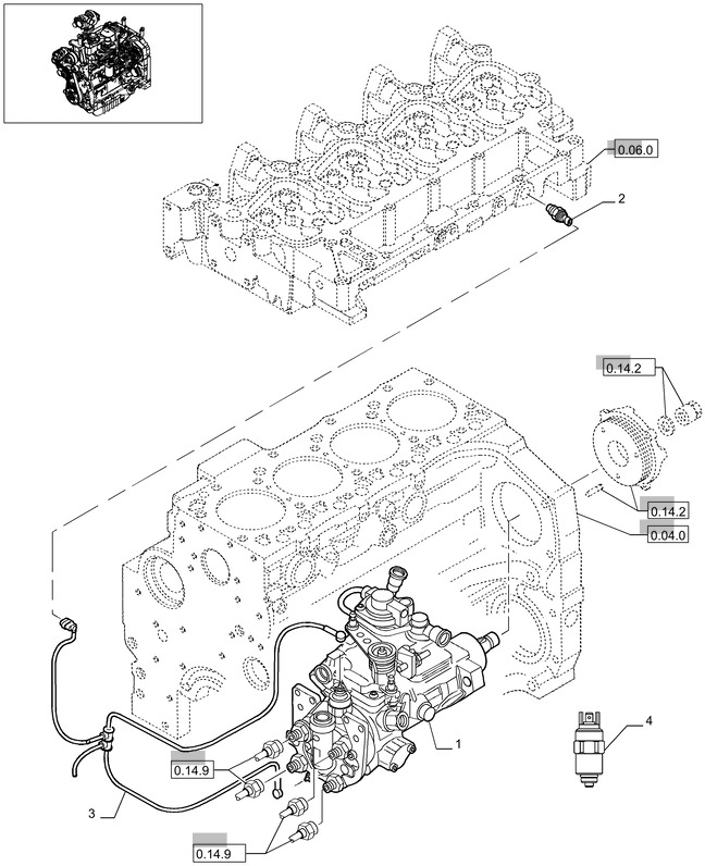 New Holland T6010 Pompa paliwowa wtrys 2855292 - Črpalka za gorivo za Kmetijski stroj: slika 1 New Holland T6010 Pompa paliwowa wtrys 2855292 - Črpalka za gorivo za Kmetijski stroj: slika 1