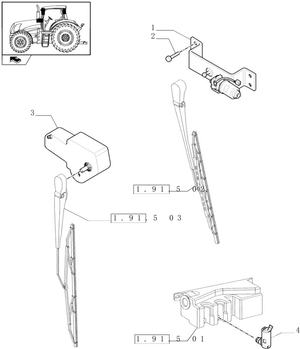New Holland T6010 Silnik wycieraczki 12v 82032050 - Brisalec za Kmetijski stroj: slika 1 New Holland T6010 Silnik wycieraczki 12v 82032050 - Brisalec za Kmetijski stroj: slika 1