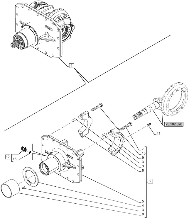 New Holland T6070 Element nośny bevel gear 84565055 - Transmission za Traktor: slika 1 New Holland T6070 Element nośny bevel gear 84565055 - Transmission za Traktor: slika 1