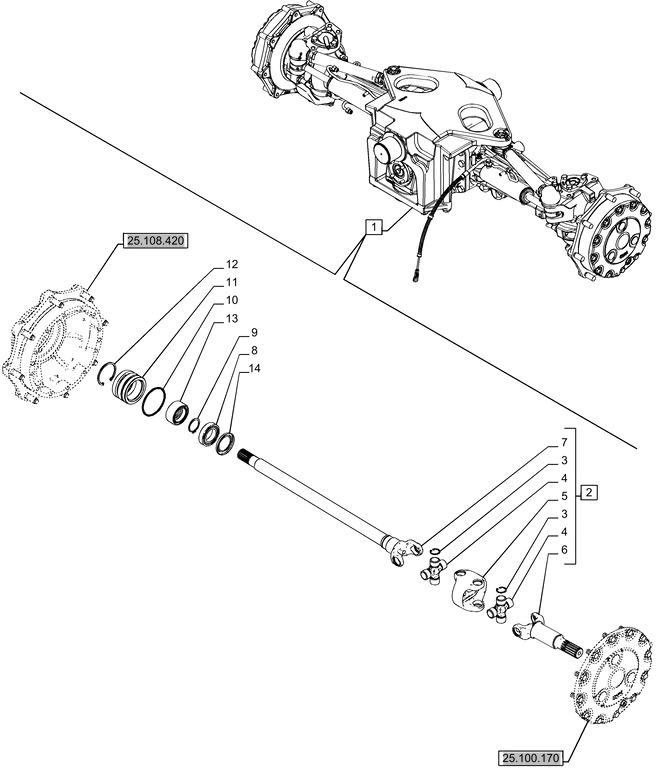 New Holland T6070 Półoś przegubowa 84184133 - Polosovina za Kmetijski stroj: slika 1 New Holland T6070 Półoś przegubowa 84184133 - Polosovina za Kmetijski stroj: slika 1