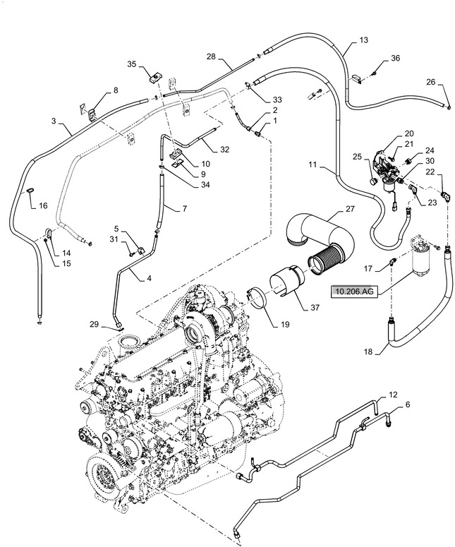 New Holland T6090 T6070 T7230 Pompa paliwowa 12v, 4.5a 87676818 - Črpalka za gorivo za Kmetijski stroj: slika 1 New Holland T6090 T6070 T7230 Pompa paliwowa 12v, 4.5a 87676818 - Črpalka za gorivo za Kmetijski stroj: slika 1