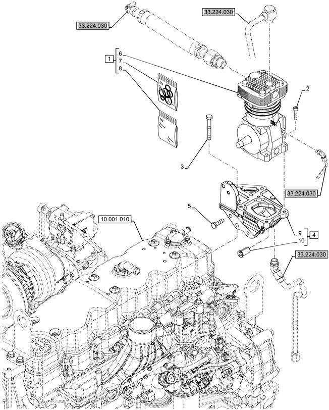 New Holland T6090 Zestaw uszczelek 47982982 - Motorno tesnilo za Traktor: slika 1 New Holland T6090 Zestaw uszczelek 47982982 - Motorno tesnilo za Traktor: slika 1