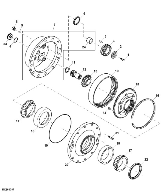 R217064 John Deere 8345R - Bieg - Menjalnik in deli za Kmetijski stroj: slika 1 R217064 John Deere 8345R - Bieg - Menjalnik in deli za Kmetijski stroj: slika 1