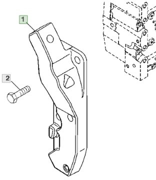 John Deere 7830 Podpora Prawa Lewa R184430 R184431 - Rezervni deli za Kmetijski stroj: slika 2 John Deere 7830 Podpora Prawa Lewa R184430 R184431 - Rezervni deli za Kmetijski stroj: slika 2