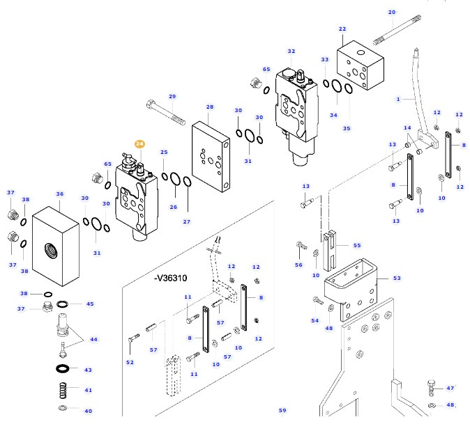 Valtra N141 - zawór blok hydrauliki V32536500 - Hidravlika za Kmetijski stroj: slika 1 Valtra N141 - zawór blok hydrauliki V32536500 - Hidravlika za Kmetijski stroj: slika 1